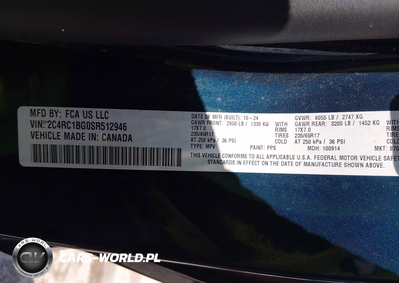 2025 Chrysler Pacifica Select VIN:2C4RC1BG0SR512946 - 9