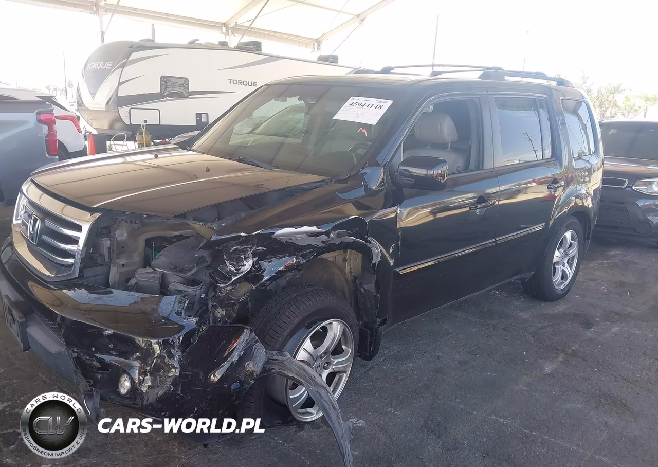 2013 Honda Pilot Ex-L VIN:5FNYF4H51DB075502 - 2