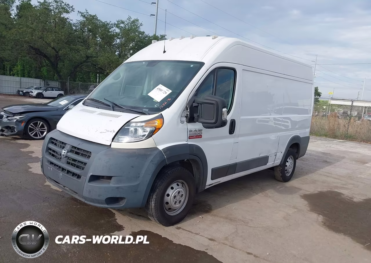 2018 Ram Promaster 2500 High Roof 136 Wb VIN:3C6TRVCG1JE128613 - 2
