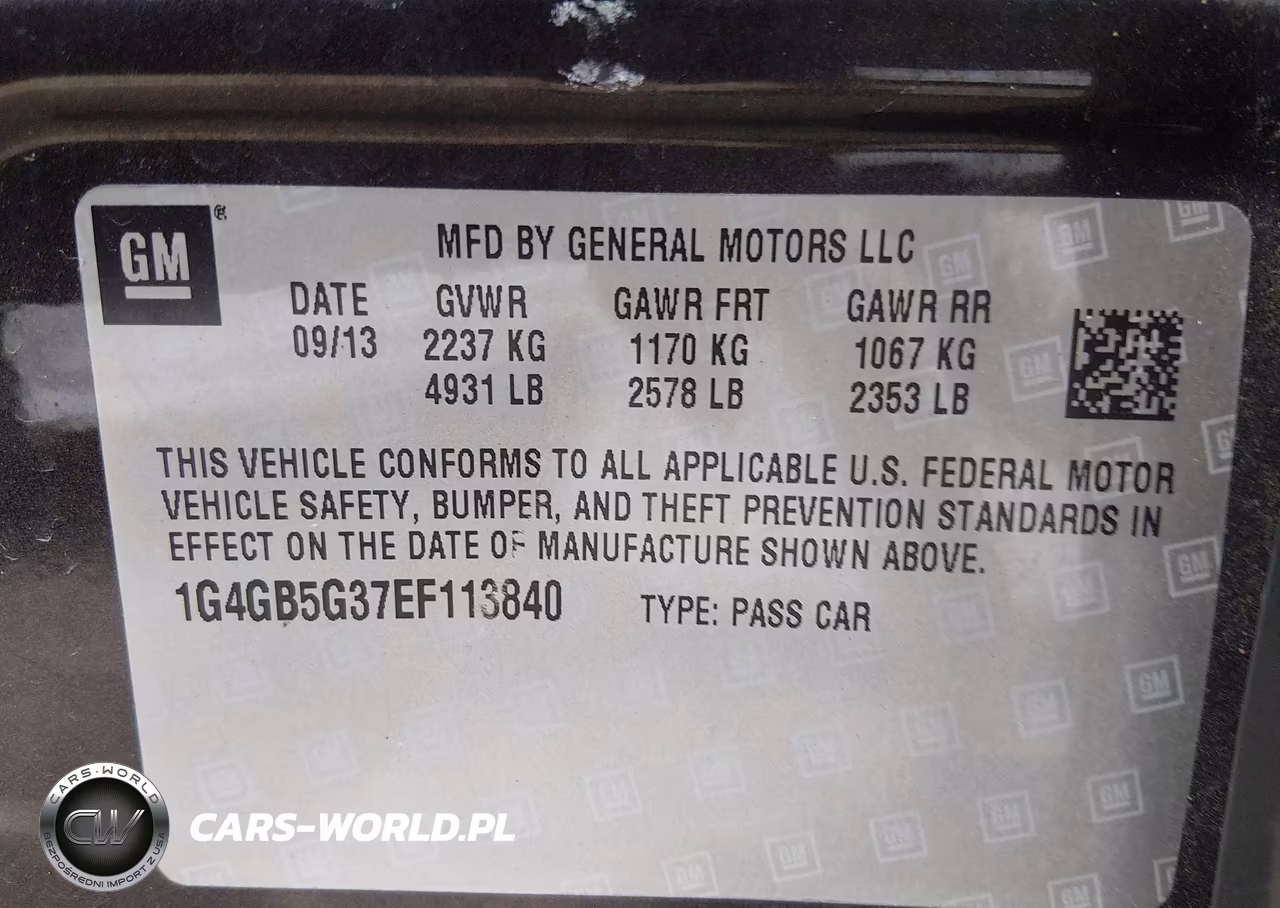 2014 Buick Lacrosse Leather Group VIN:1G4GB5G37EF113840 - 9