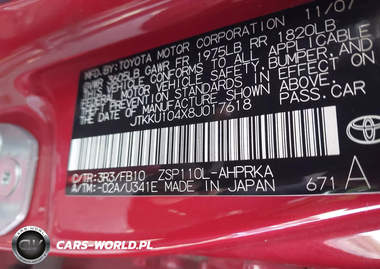 2008 Toyota Scion Xd VIN:JTKKU104X8J017618 - 9