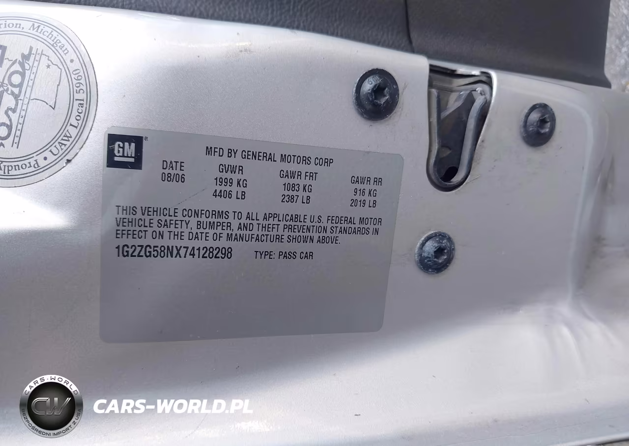 2007 Pontiac G6 VIN:1G2ZG58NX74128298 - 9
