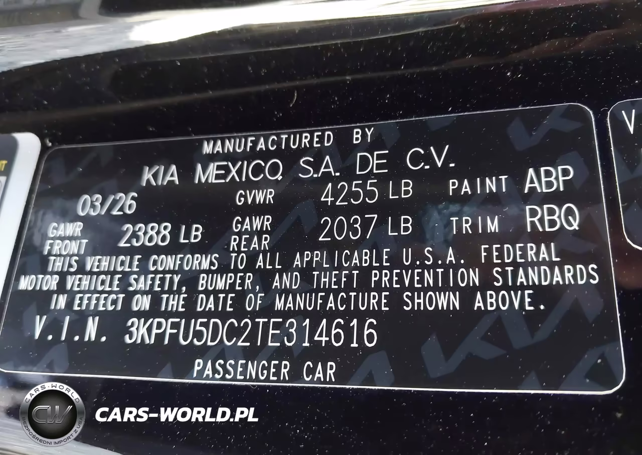2026 Kia K4 Gt-Line Turbo VIN:3KPFU5DC2TE314616 - 9