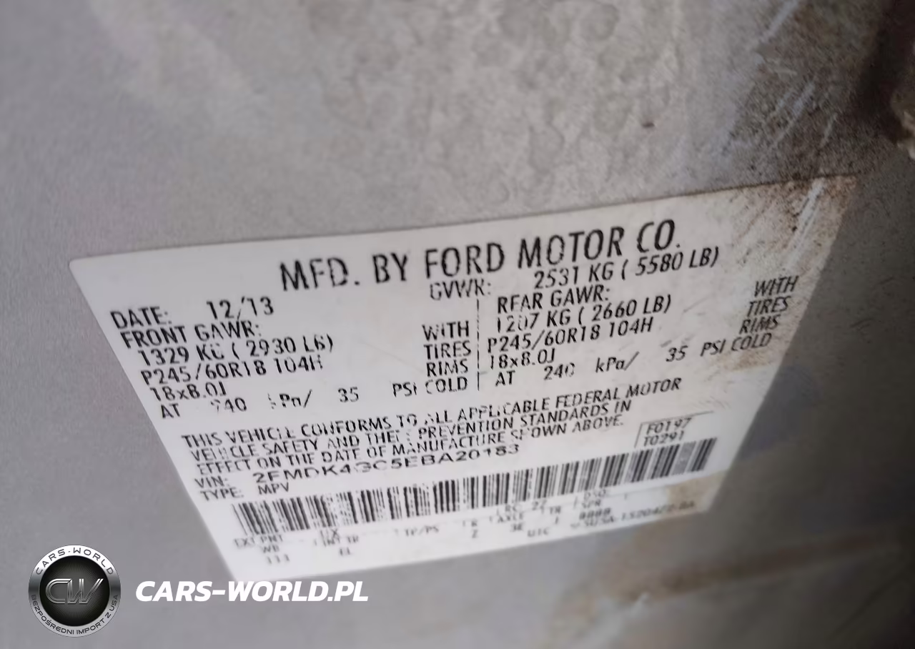2014 Ford Edge Se VIN:2FMDK4GC5EBA20183 - 9
