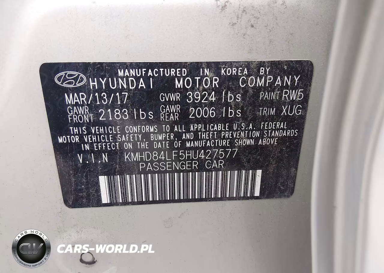 2017 Hyundai Elantra Value Edition VIN:KMHD84LF5HU427577 - 9