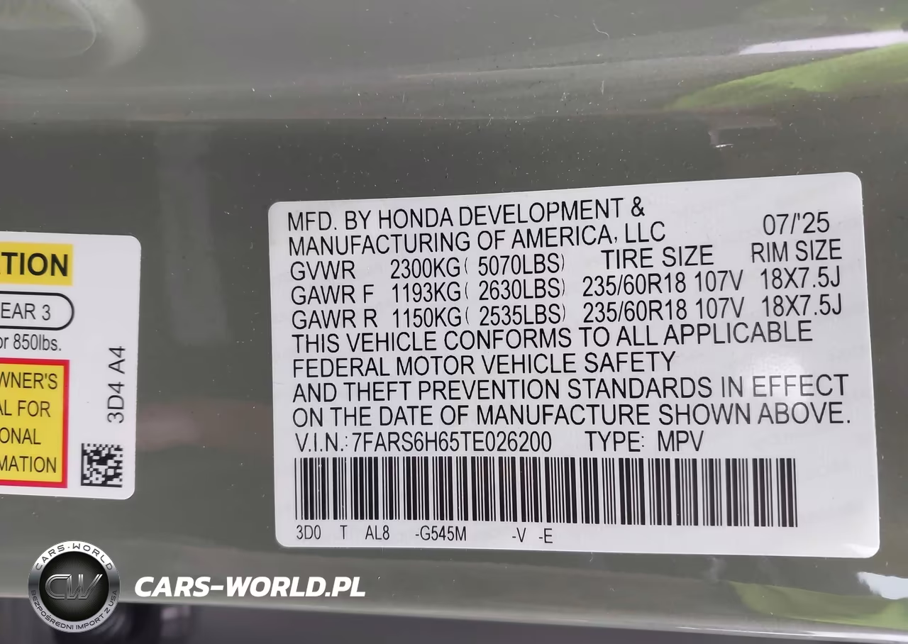 2026 Honda Cr-V Hybrid Awd Trailsport VIN:7FARS6H65TE026200 - 9