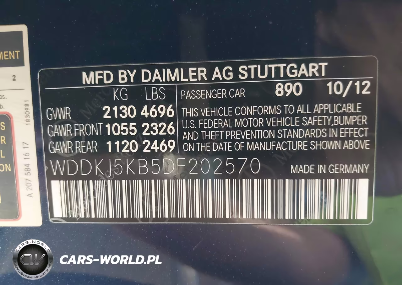 2013 Mercedes-Benz E 350 VIN:WDDKJ5KB5DF202570 - 9