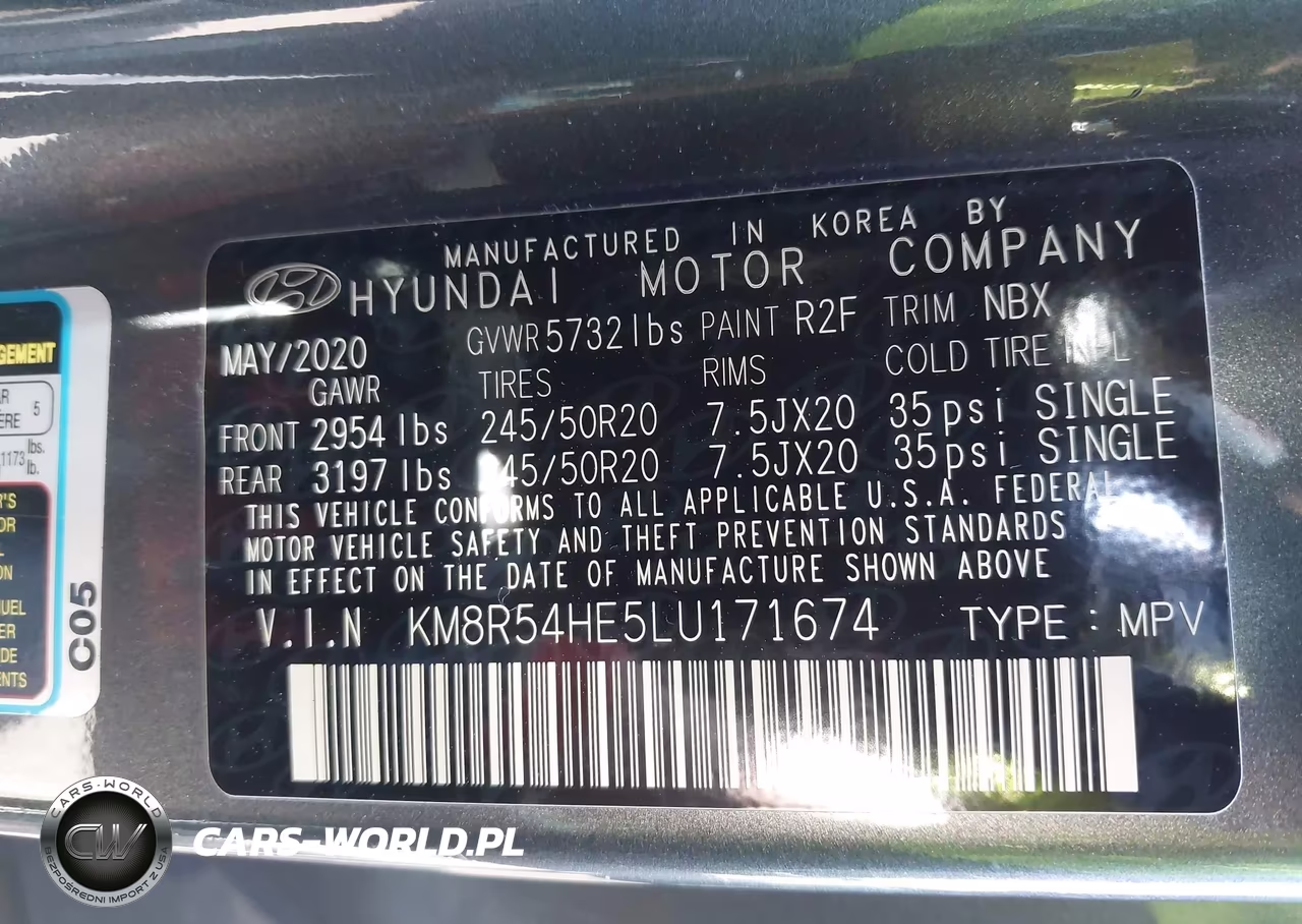 2020 Hyundai Palisade Limited VIN:KM8R54HE5LU171674 - 9