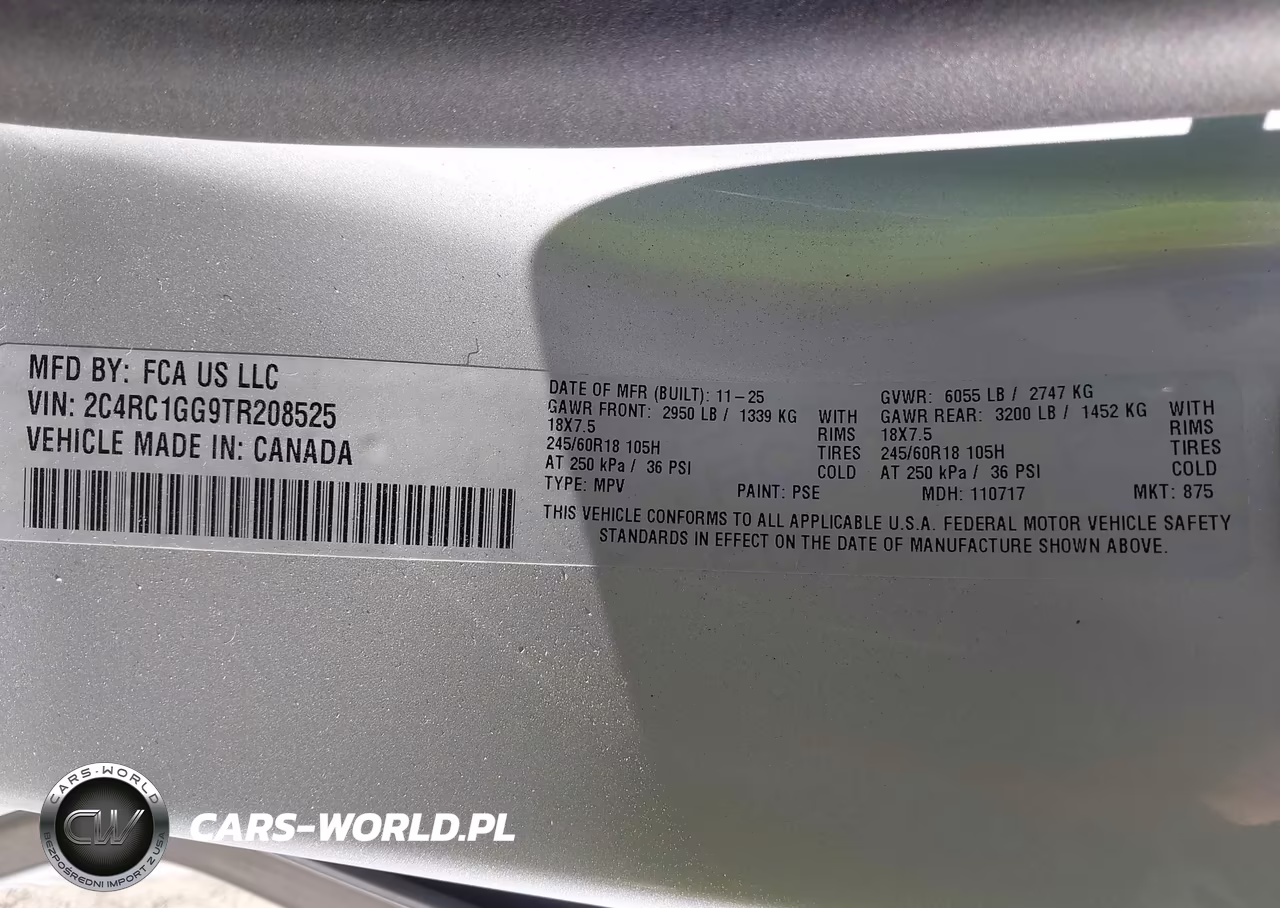 2026 Chrysler Pacifica Limited VIN:2C4RC1GG9TR208525 - 9