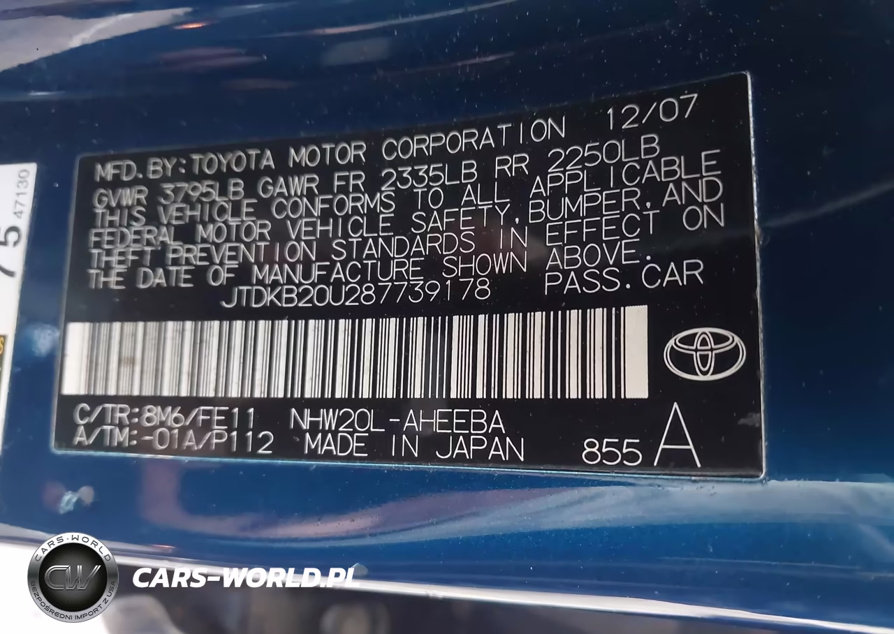 2008 Toyota Prius VIN:JTDKB20U287739178 - 9