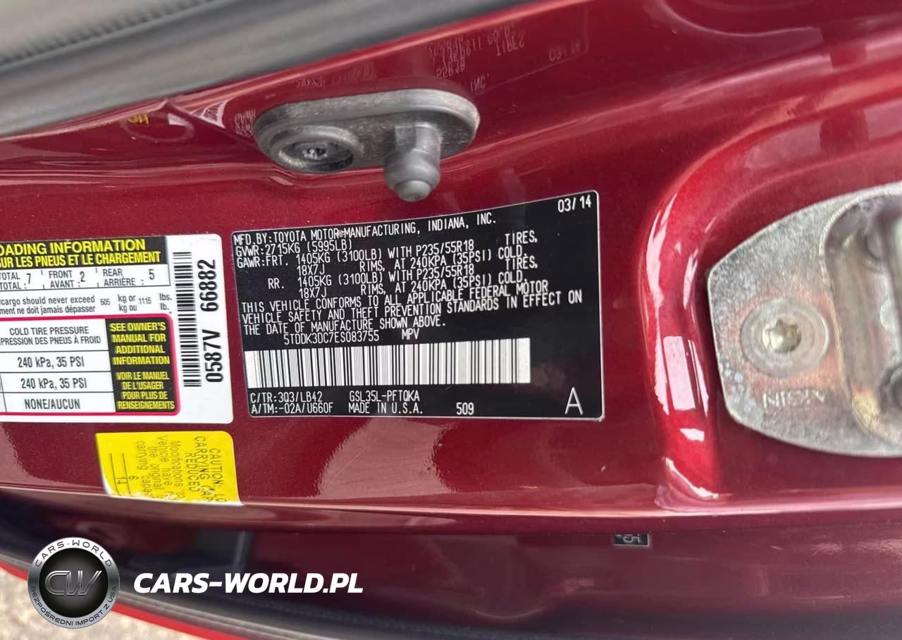 2014 Toyota Sienna Xle 7 Passenger VIN:5TDDK3DC7ES083755 - 9