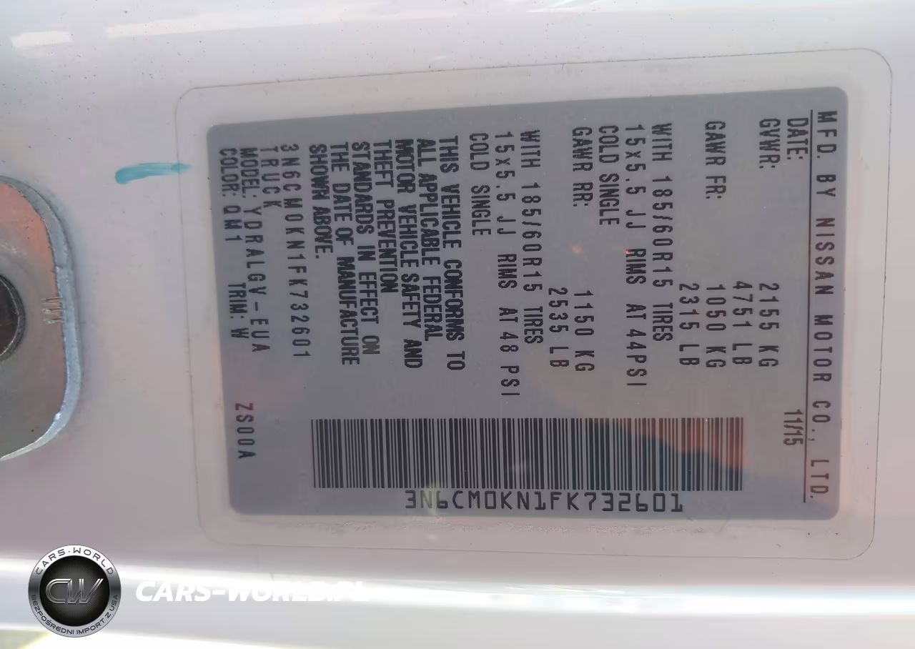 2015 Nissan Nv200 Sv VIN:3N6CM0KN1FK732601 - 9