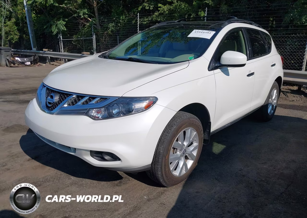 2014 Nissan Murano Sl VIN:JN8AZ1MU5EW420665 - 2