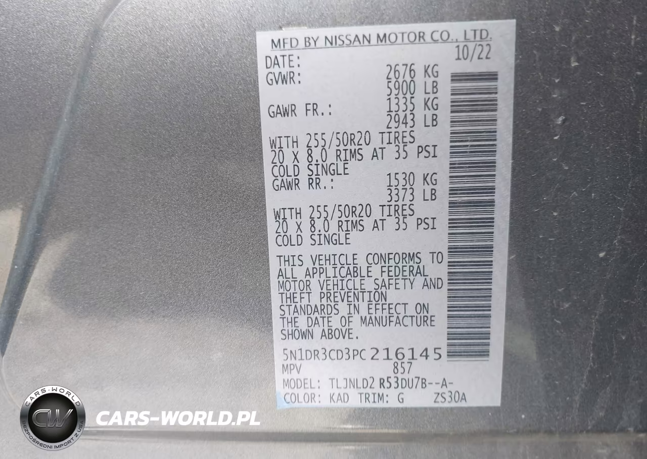 2023 Nissan Pathfinder Sl 4Wd VIN:5N1DR3CD3PC216145 - 9