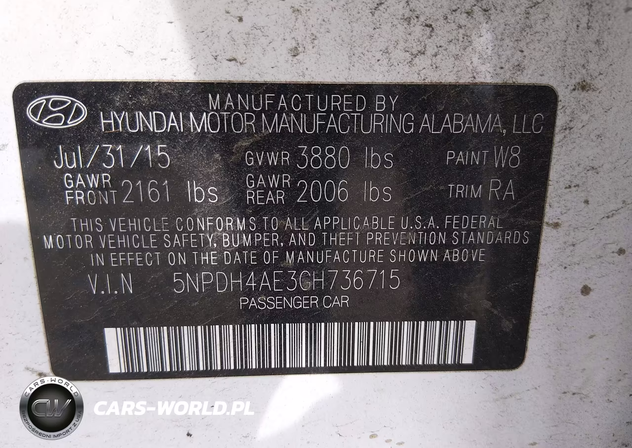 2016 Hyundai Elantra Se VIN:5NPDH4AE3GH736715 - 9