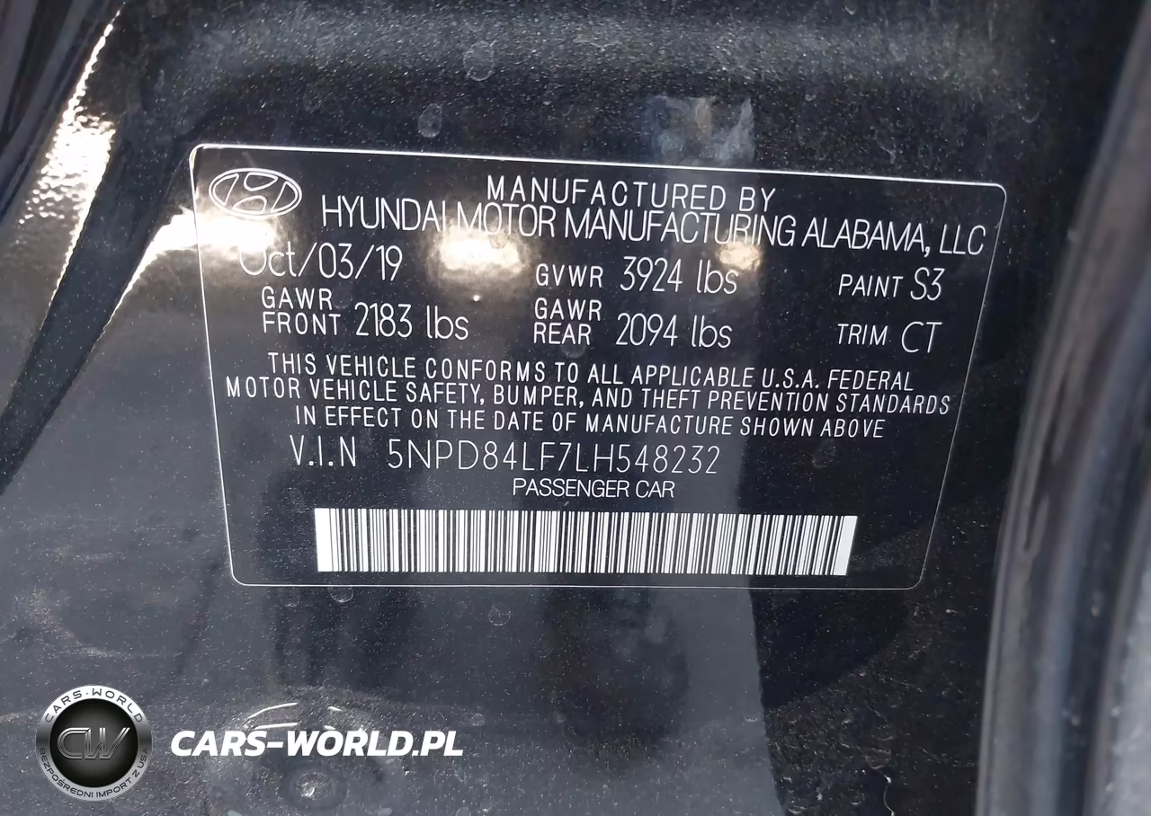 2020 Hyundai Elantra Sel VIN:5NPD84LF7LH548232 - 9