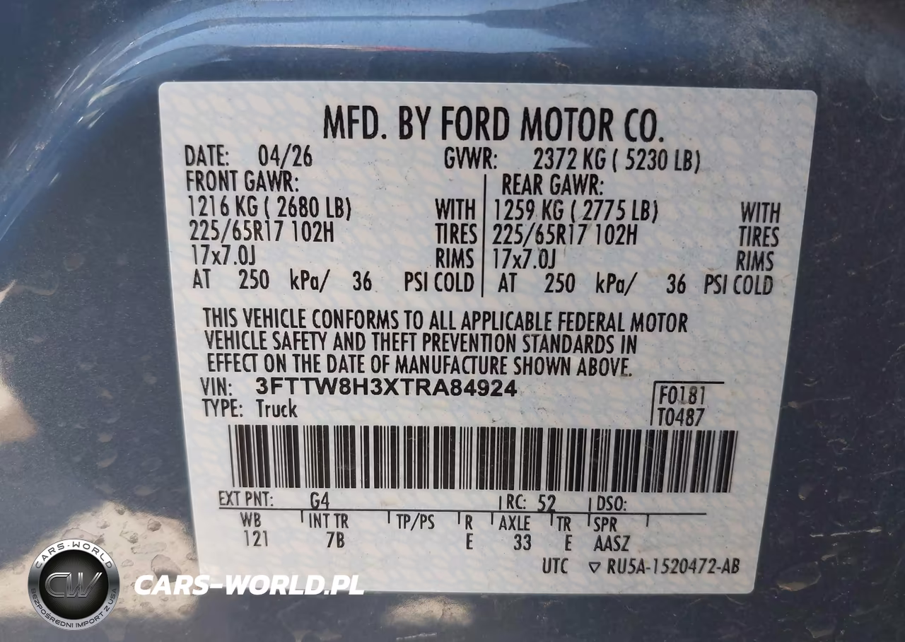 2026 Ford Maverick Xlt VIN:3FTTW8H3XTRA84924 - 9