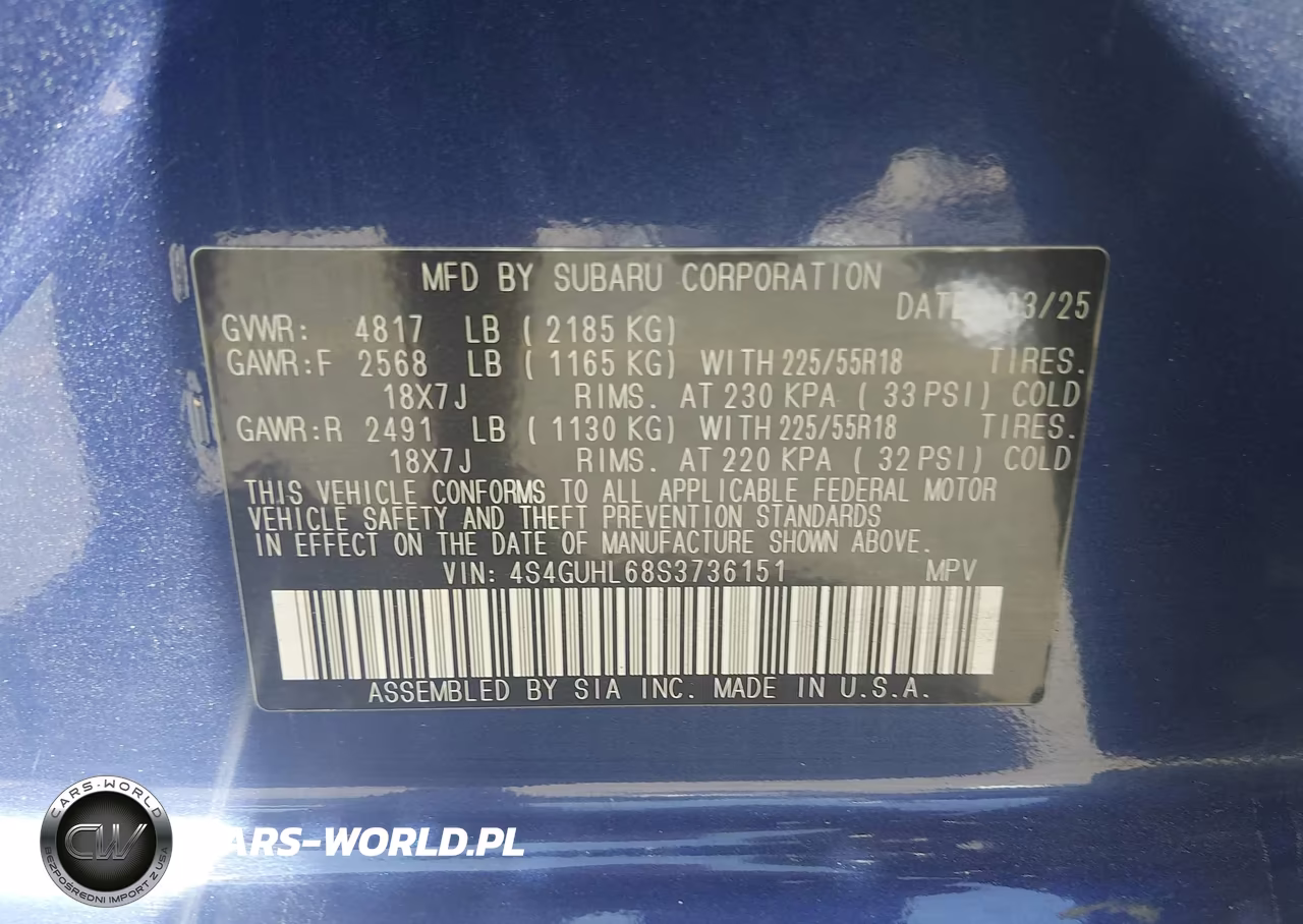 2025 Subaru Crosstrek Limited VIN:4S4GUHL68S3736151 - 9