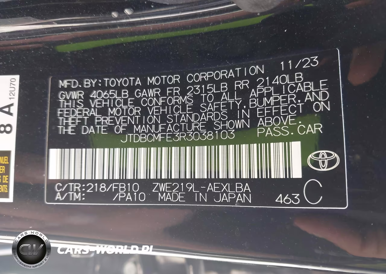 2024 Toyota Corolla Hybrid Le VIN:JTDBCMFE3R3038103 - 9