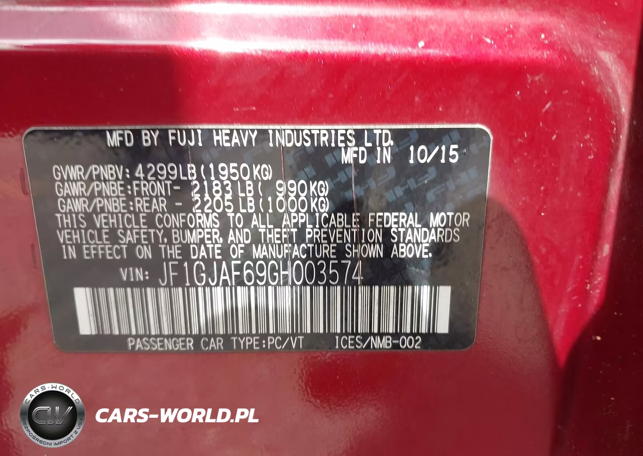 2016 Subaru Impreza 2.0I Premium VIN:JF1GJAF69GH003574 - 9