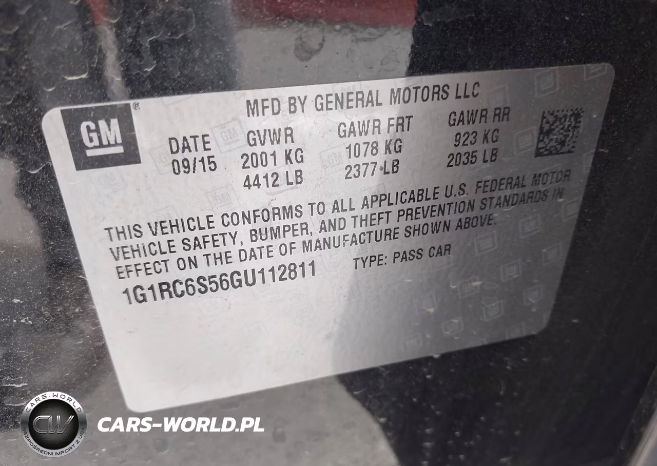 2016 Chevrolet Volt Lt VIN:1G1RC6S56GU112811 - 9