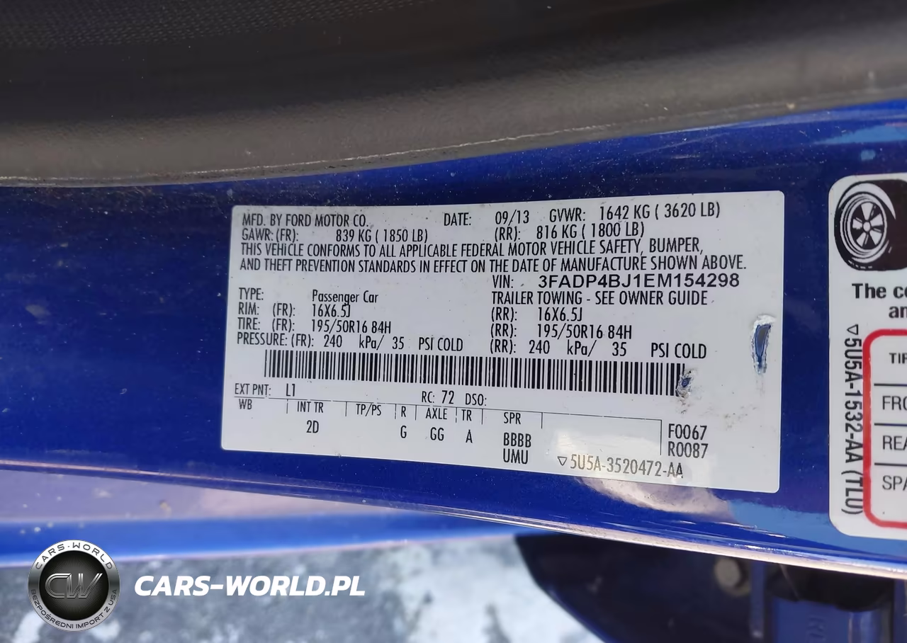 2014 Ford Fiesta Se VIN:3FADP4BJ1EM154298 - 9