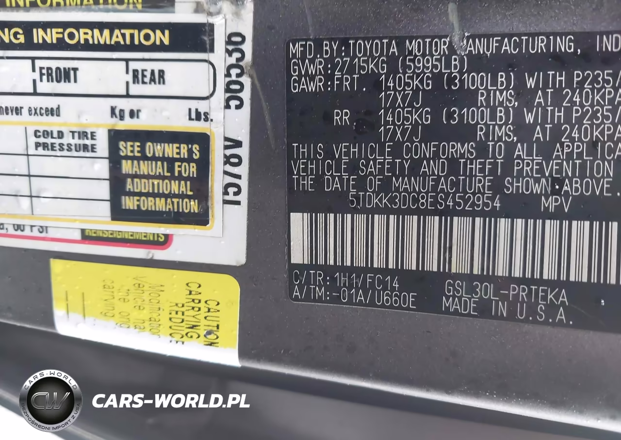 2014 Toyota Sienna Le V6 8 Passenger VIN:5TDKK3DC8ES452954 - 9