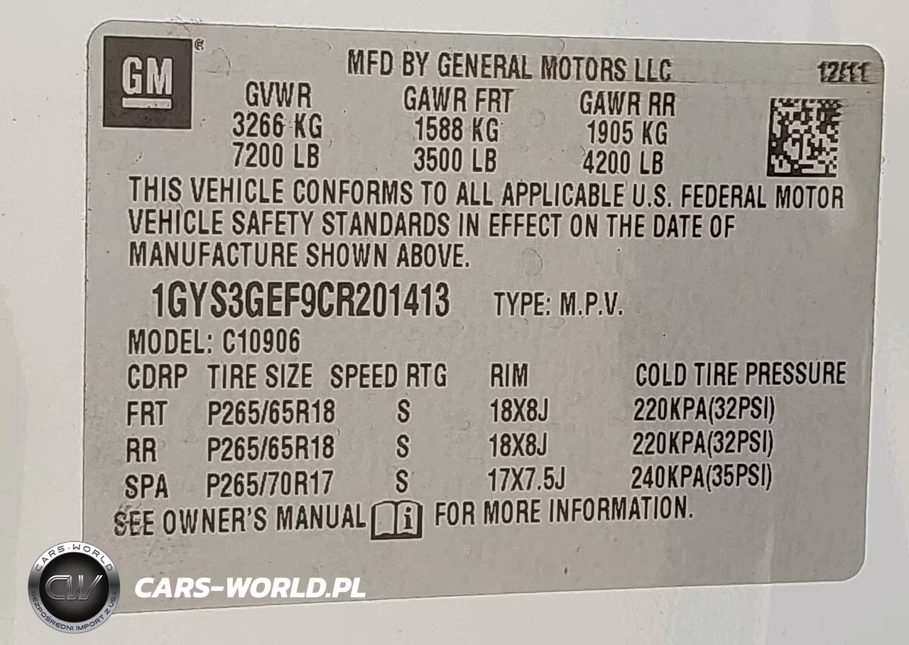 2012 Cadillac Escalade Esv Standard VIN:1GYS3GEF9CR201413 - 9
