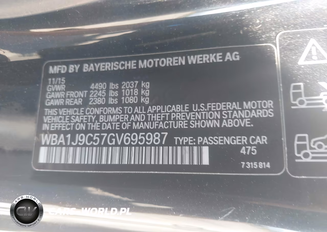 2016 BMW M235I xDrive VIN:WBA1J9C57GV695987 - 9