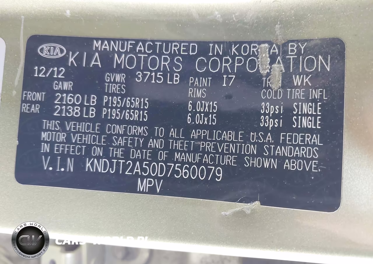 2013 Kia Soul VIN:KNDJT2A50D7560079 - 9