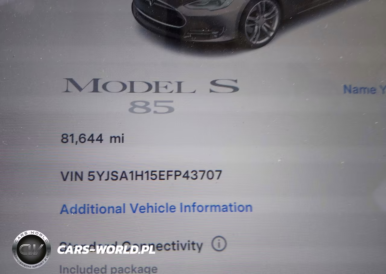 2014 Tesla Model S P85 VIN:5YJSA1H15EFP43707 - 14