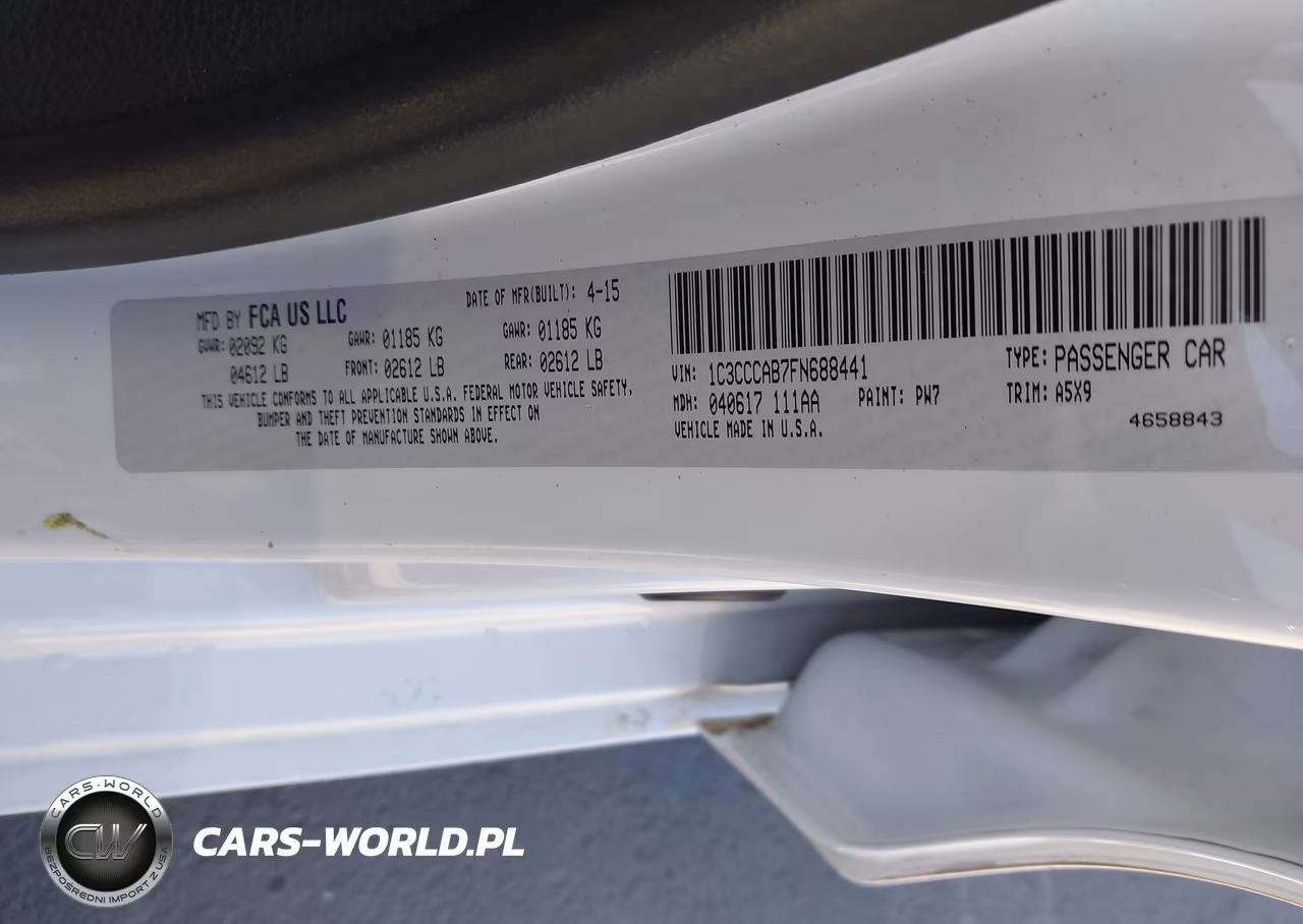 2015 Chrysler 200 Limited VIN:1C3CCCAB7FN688441 - 9