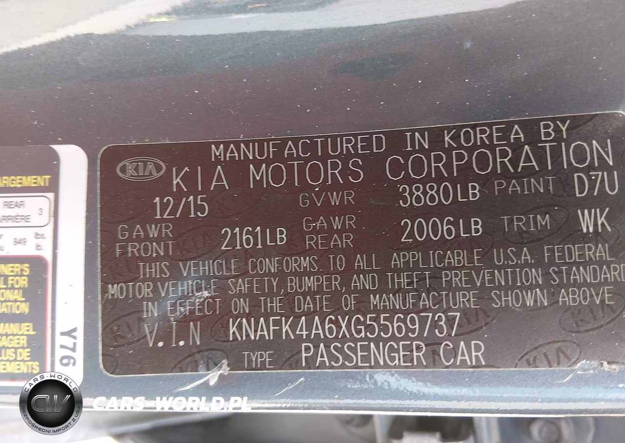 2016 Kia Forte Lx VIN:KNAFK4A6XG5569737 - 9