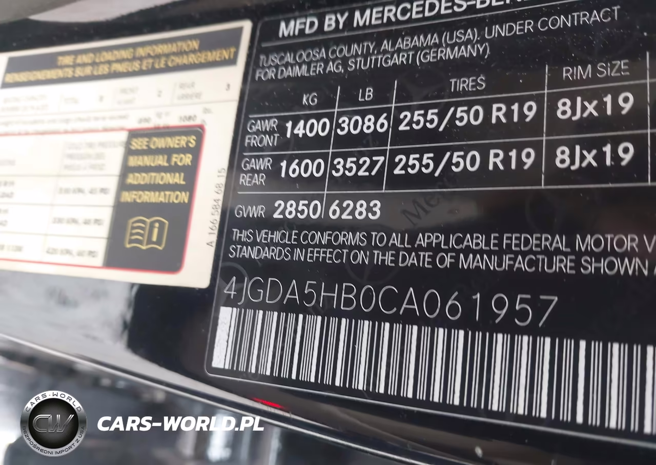 2012 Mercedes-Benz Ml 350 4Matic VIN:4JGDA5HB0CA061957 - 9