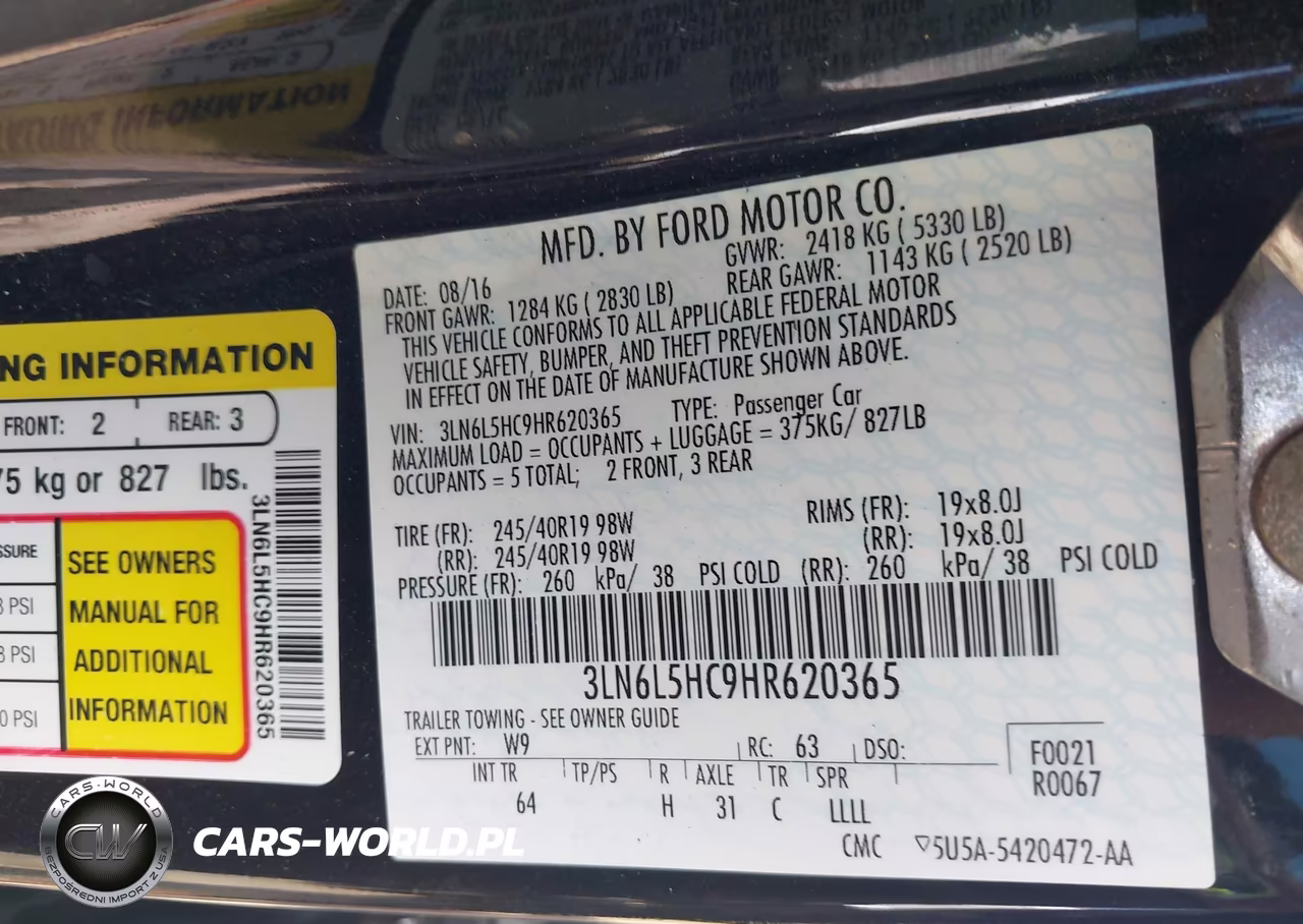 2017 Lincoln Mkz Black Label VIN:3LN6L5HC9HR620365 - 9