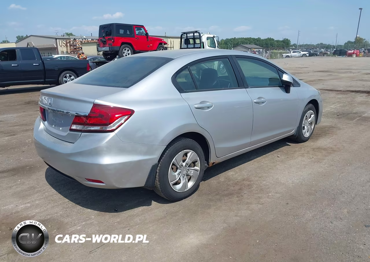 2013 Honda Civic Lx VIN:19XFB2F55DE094957 - 4