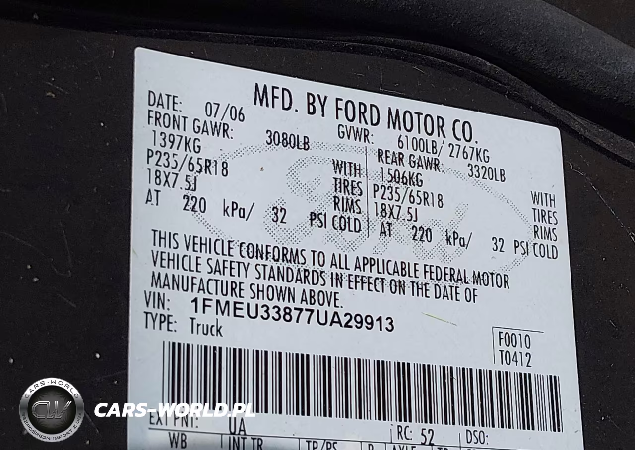 2007 Ford Explorer Sport Trac Limited VIN:1FMEU33877UA29913 - 9