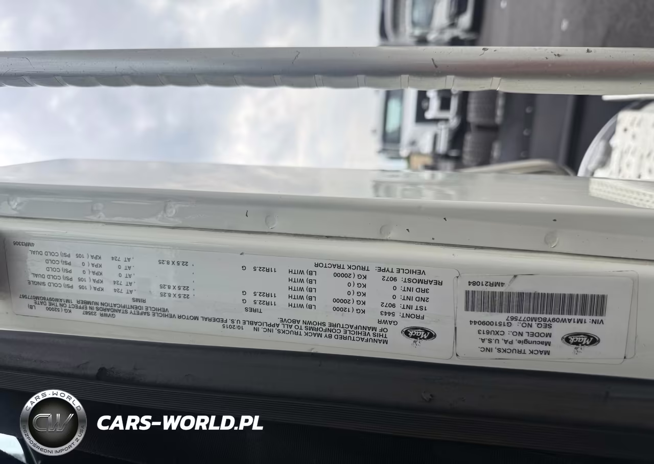 2016 Mack 600 Cxu600 VIN:1M1AW09Y8GM077567 - 9