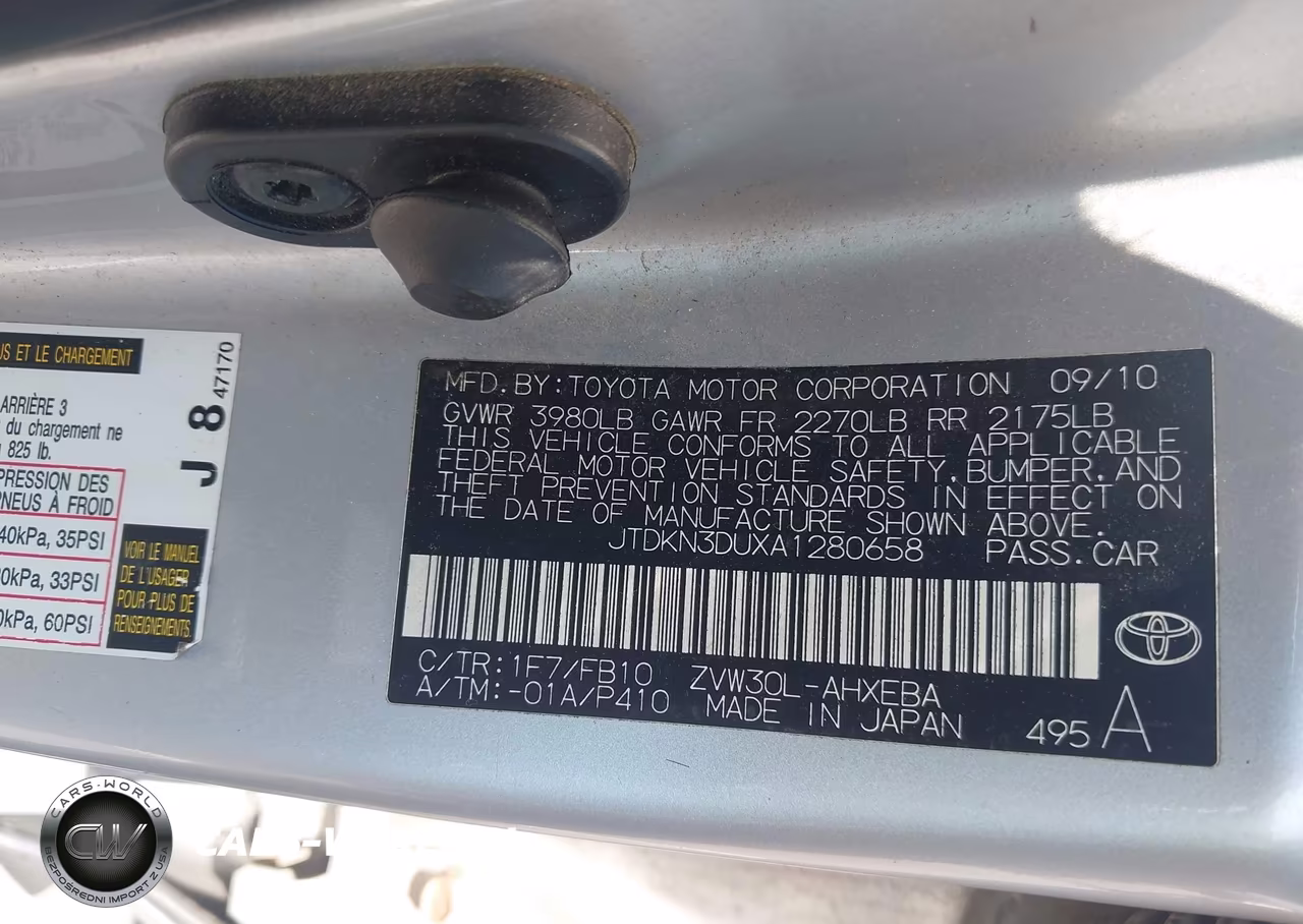 2010 Toyota Prius Ii VIN:JTDKN3DUXA1280658 - 9