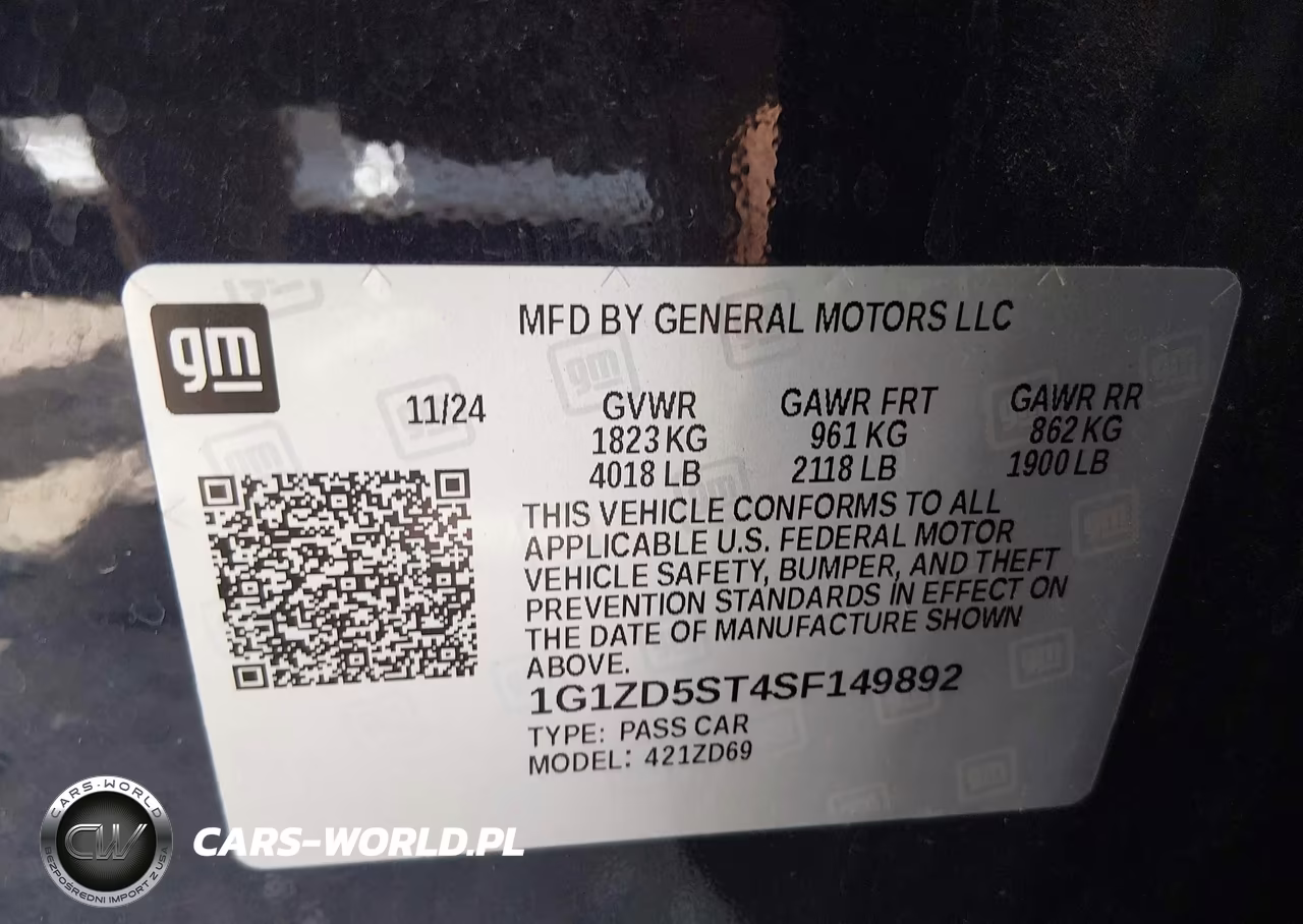 2025 Chevrolet Malibu Fwd 1Lt VIN:1G1ZD5ST4SF149892 - 9