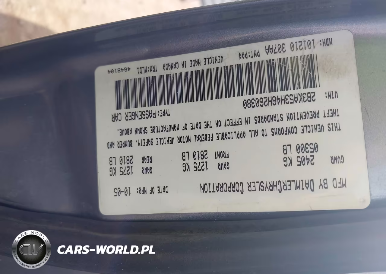 2006 Dodge Charger Rt VIN:2B3KA53H46H260380 - 9