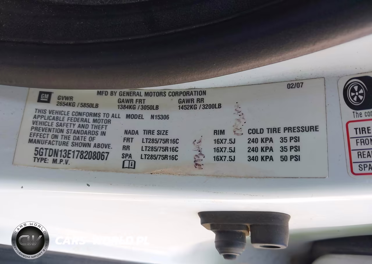 2007 Hummer H3 Suv VIN:5GTDN13E178208067 - 9