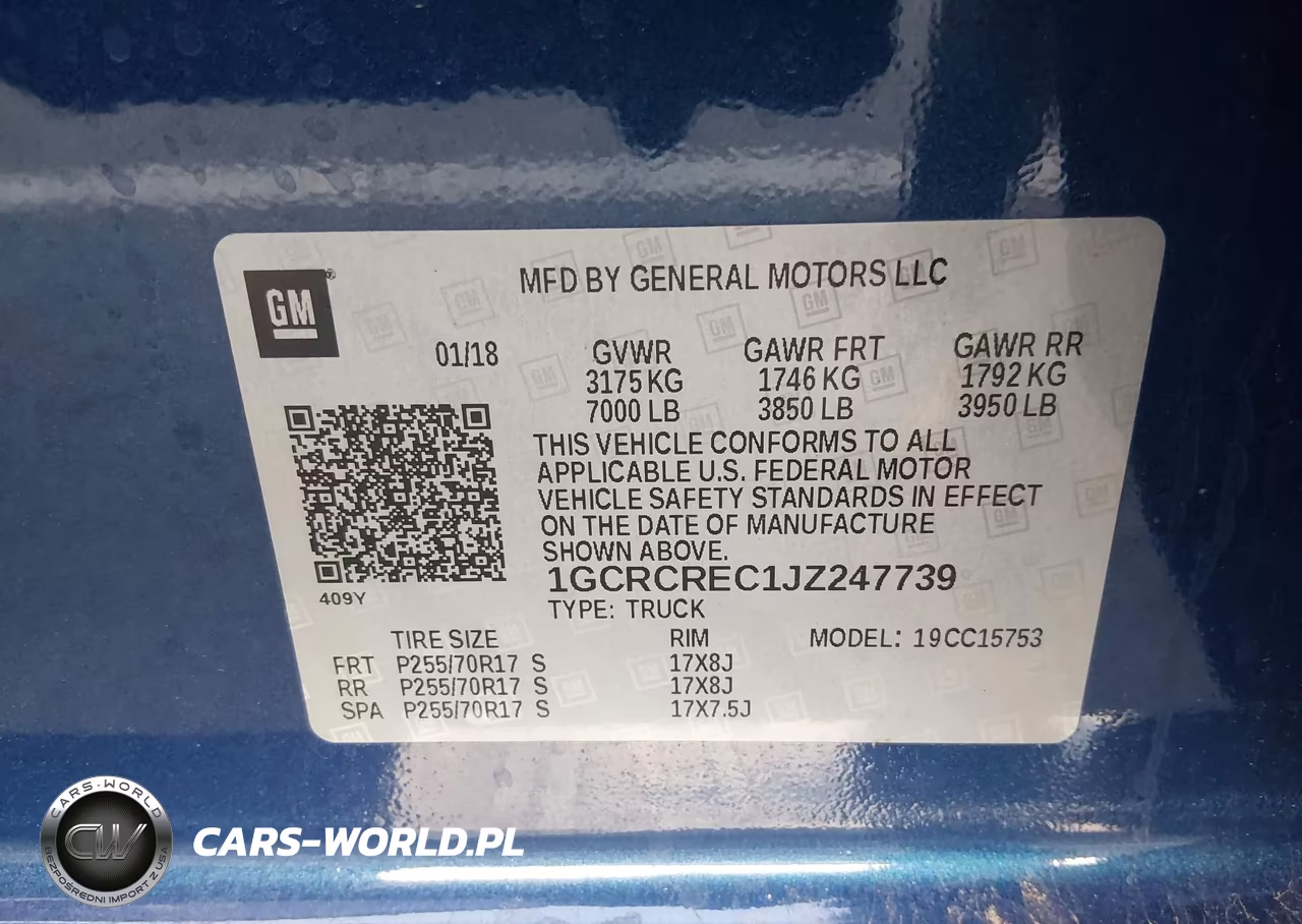 2018 Chevrolet Silverado 1500 1Lt VIN:1GCRCREC1JZ247739 - 9