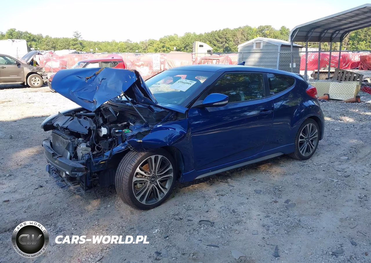 2016 Hyundai Veloster Turbo VIN:KMHTC6AE4GU252365 - 2