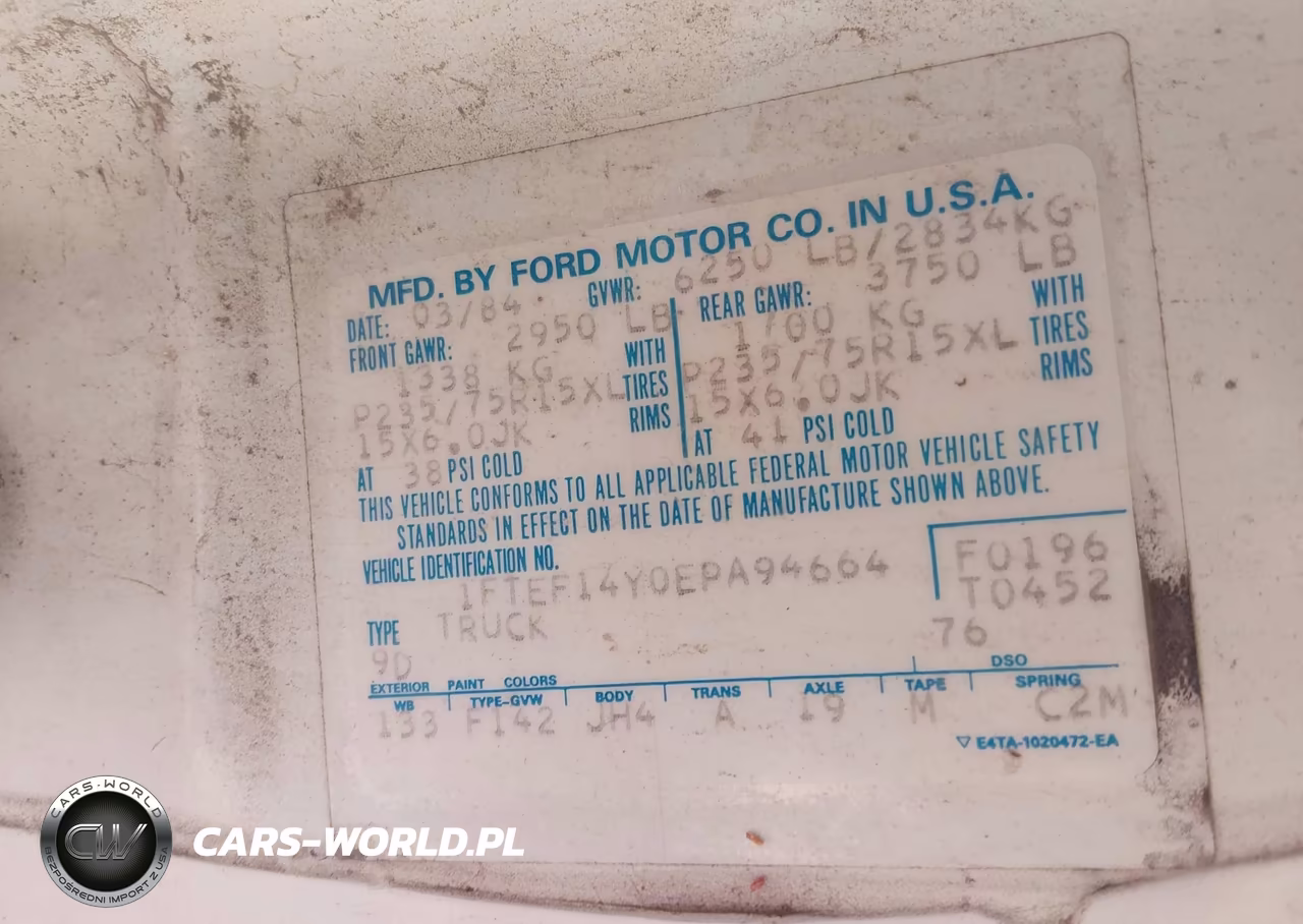 1984 Ford F150 VIN:1FTEF14Y0EPA94664 - 9