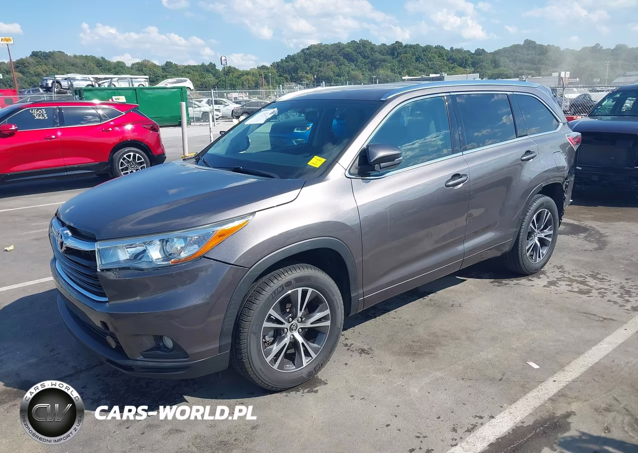 2016 Toyota Highlander Xle V6 VIN:5TDKKRFH2GS160151 - 2