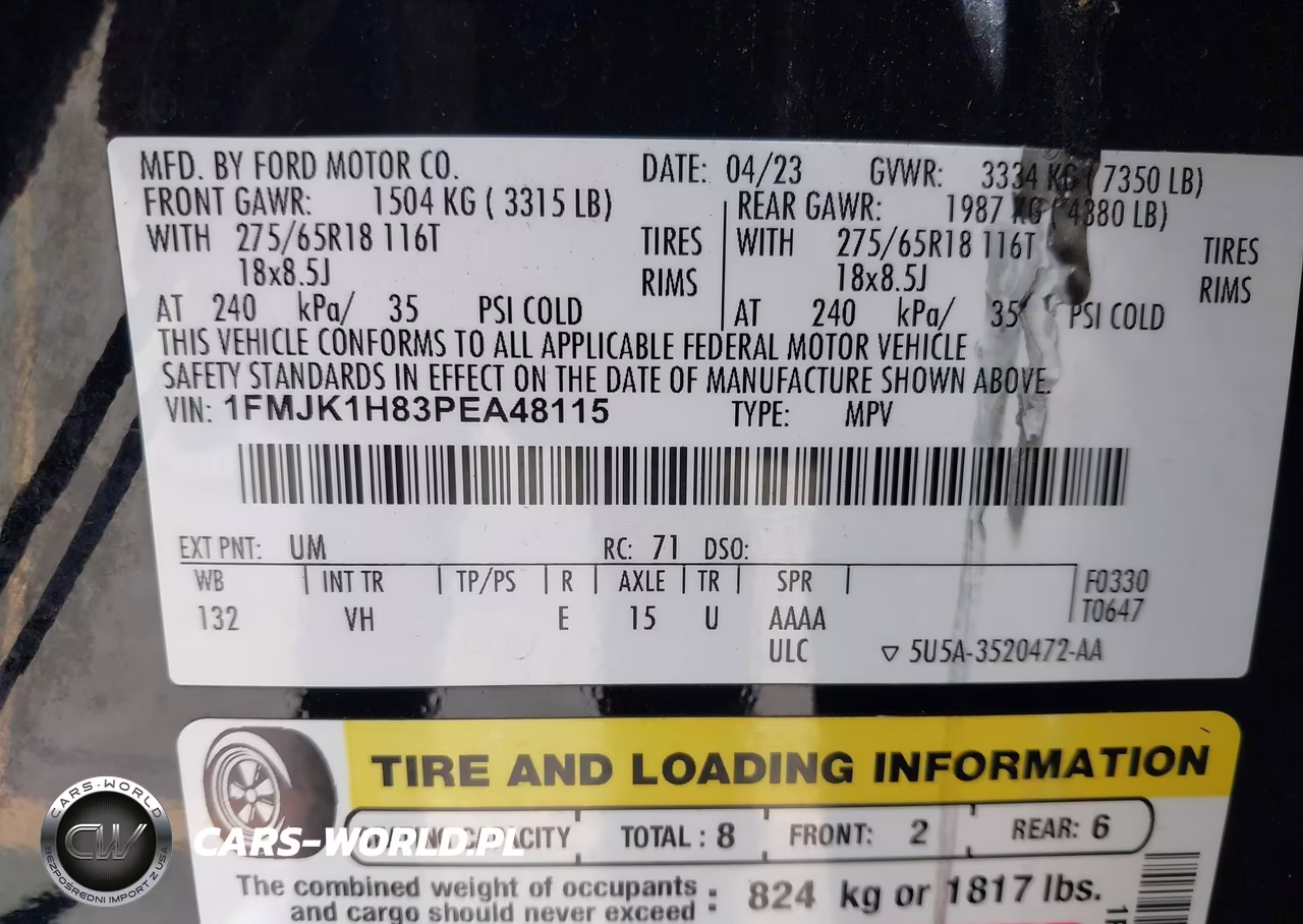 2023 Ford Expedition Xlt Max VIN:1FMJK1H83PEA48115 - 9