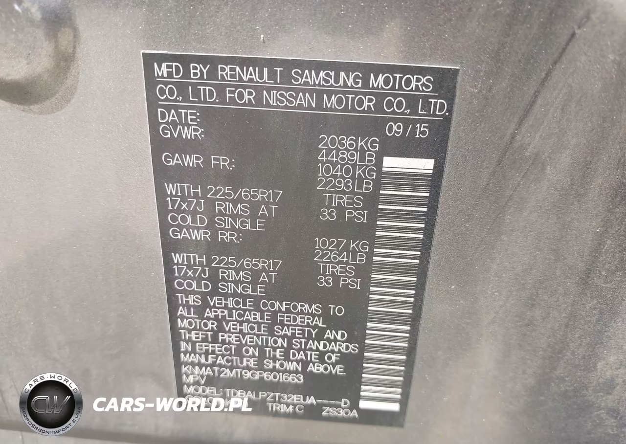 2016 Nissan Rogue S VIN:KNMAT2MT9GP601663 - 9