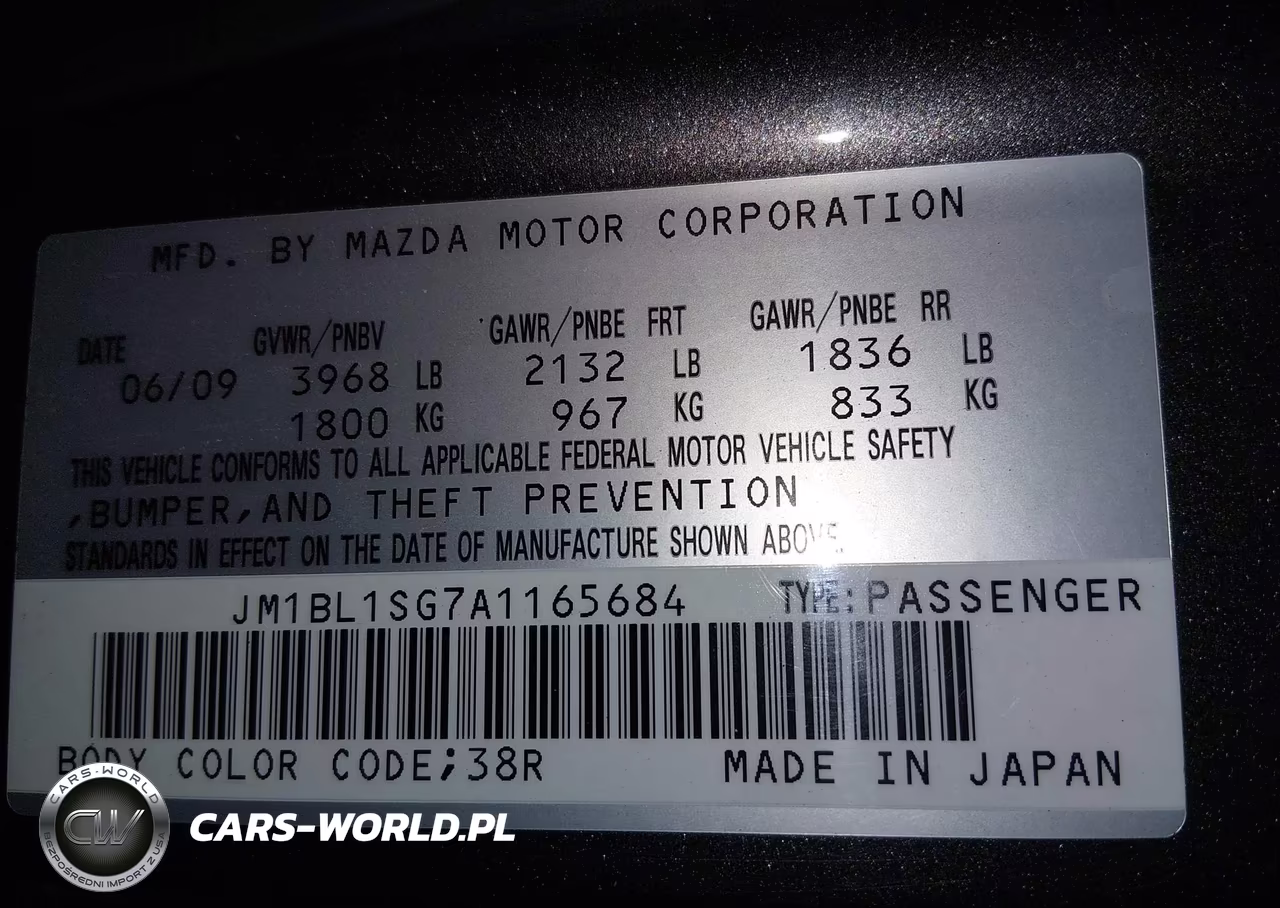 2010 Mazda Mazda3 VIN:JM1BL1SG7A1165684 - 9