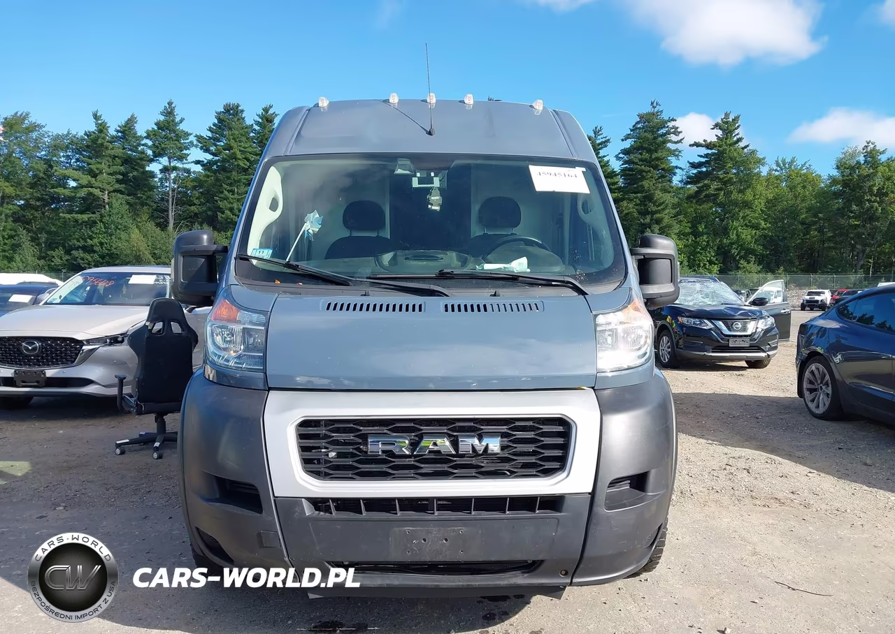 2019 Ram Promaster 3500 Cargo Van High Roof 159 Wb Ext VIN:3C6URVJG7KE554461 - 12